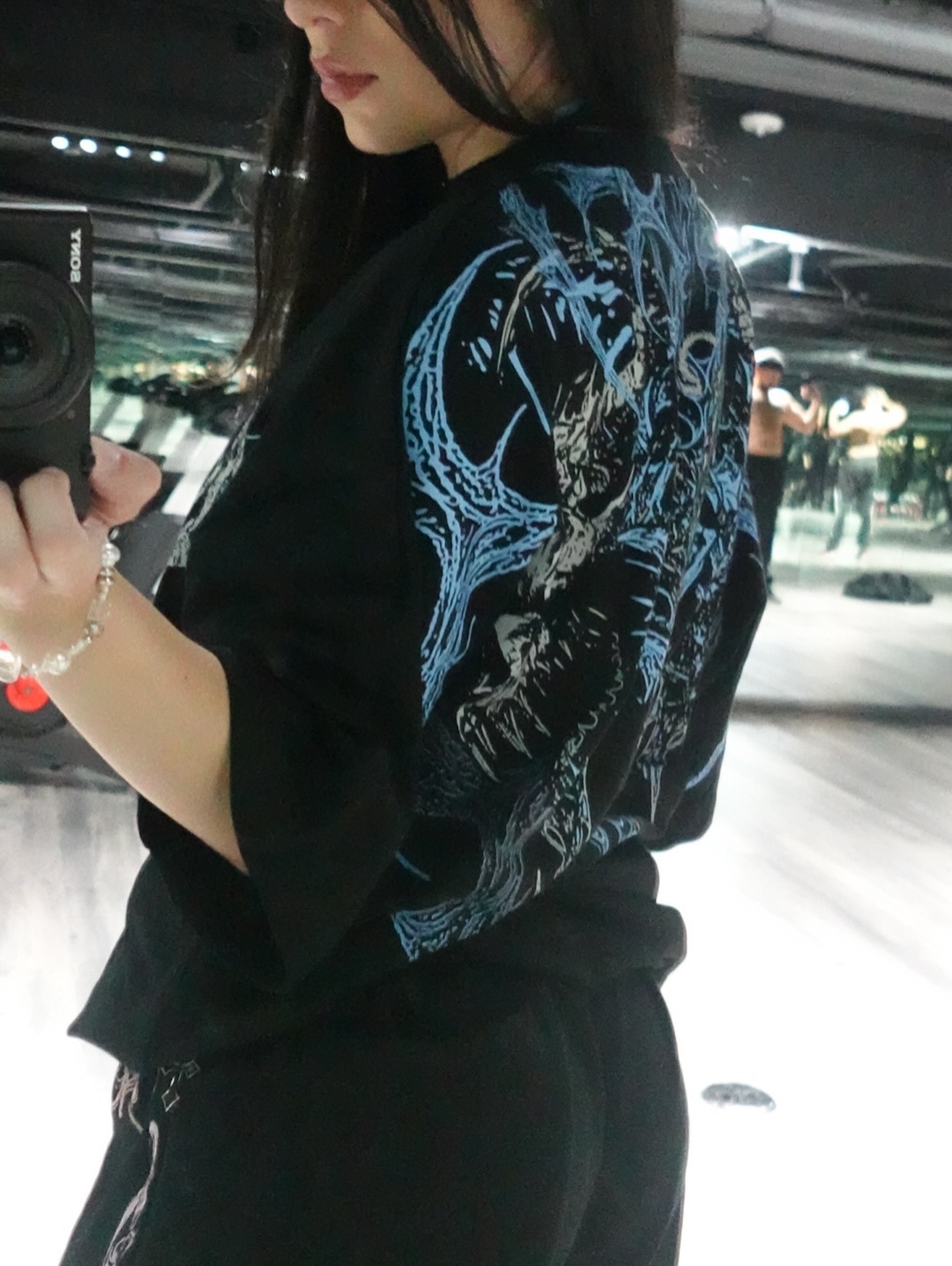 Breathedivinity American Street Fashion Brand Dark Style Loose Fit Plus Size 3D Printed Men's Short-sleeve T-shirt 008_viptrois.com