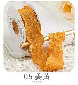 4cm volantes cinta plisada Lino avanzada fishtail hilo flor hornear caja de regalo embalaje cinta ropa Accesorios