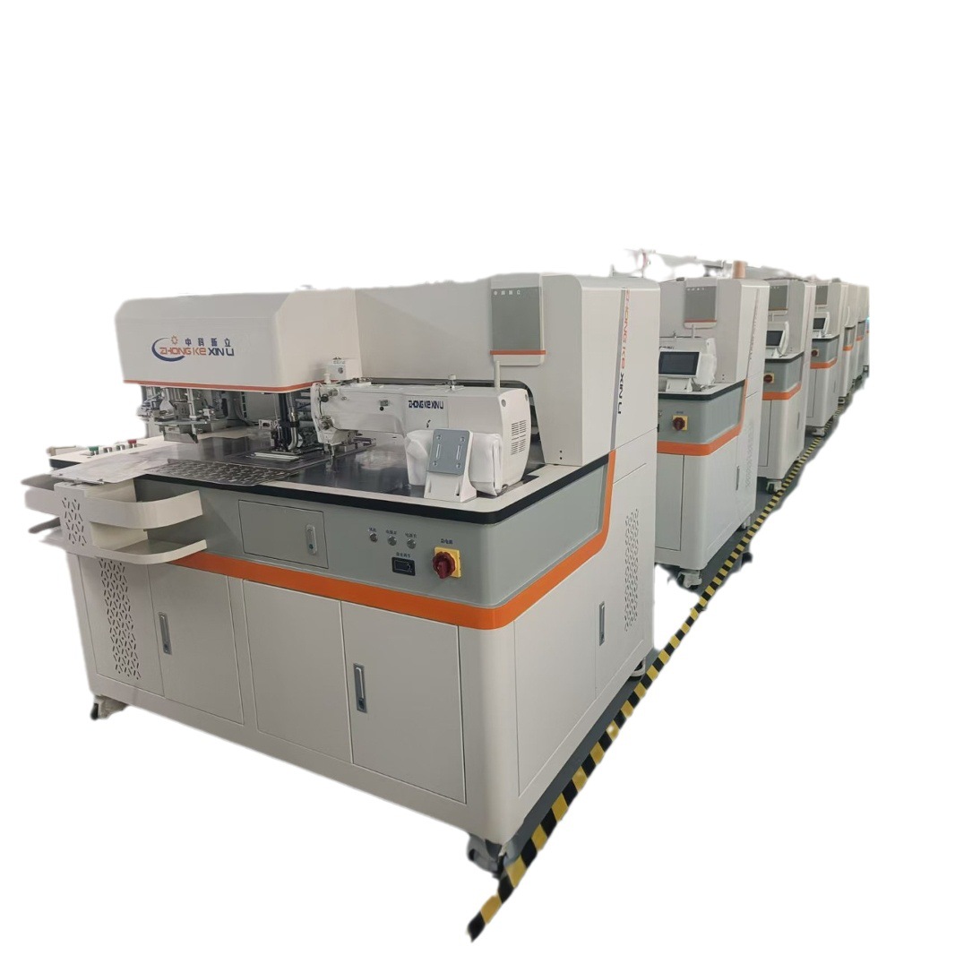 KEDEE máquina de apertura láser automática máquina de apertura de bolsa máquina de fijación de borde de alta eficiencia máquina de coser máquina de bloqueo de borde