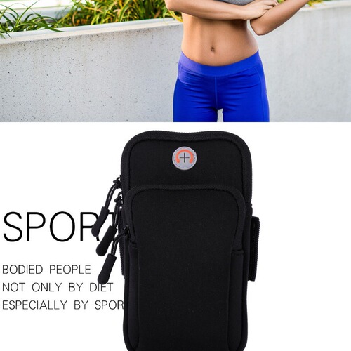 Outdoor Fitness Sports Phone Arm Bag for Phones Under 6 Inches, Universal Arm Bag, Multifunctional Arm Bag