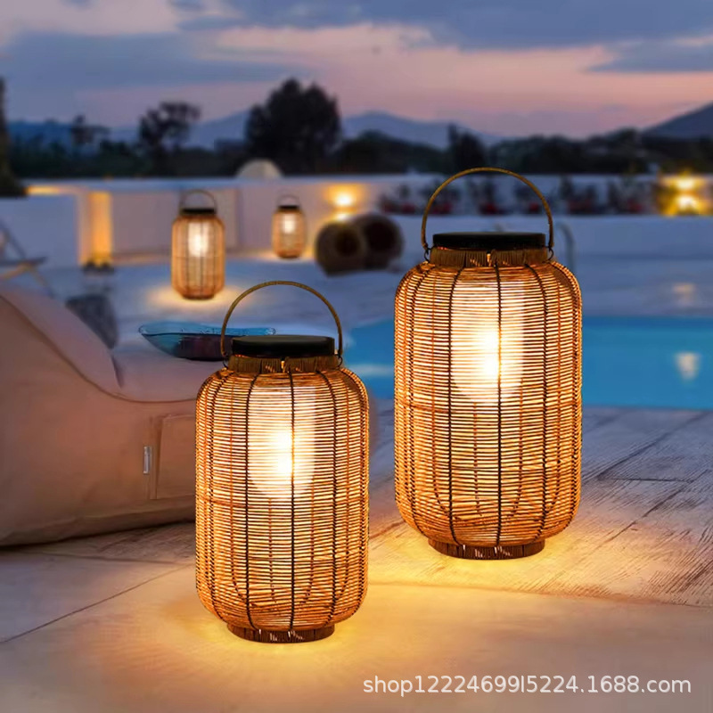 New Outdoor Solar Garden Lights 2025 Garden Lawn Lights Portable Lights Hanging Lights Japanese-Style Floor Lamps