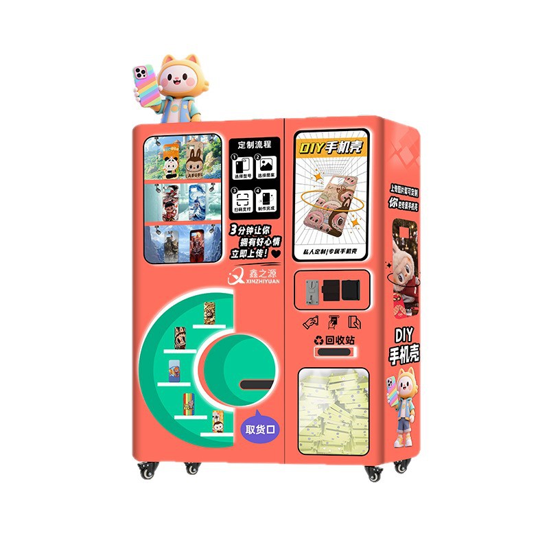 Máquina expendedora de caja de teléfono móvil de bricolaje Uso comercial 24 horas Compartir equipo de máquina expendedora no tripulada Impresora de caja de teléfono móvil