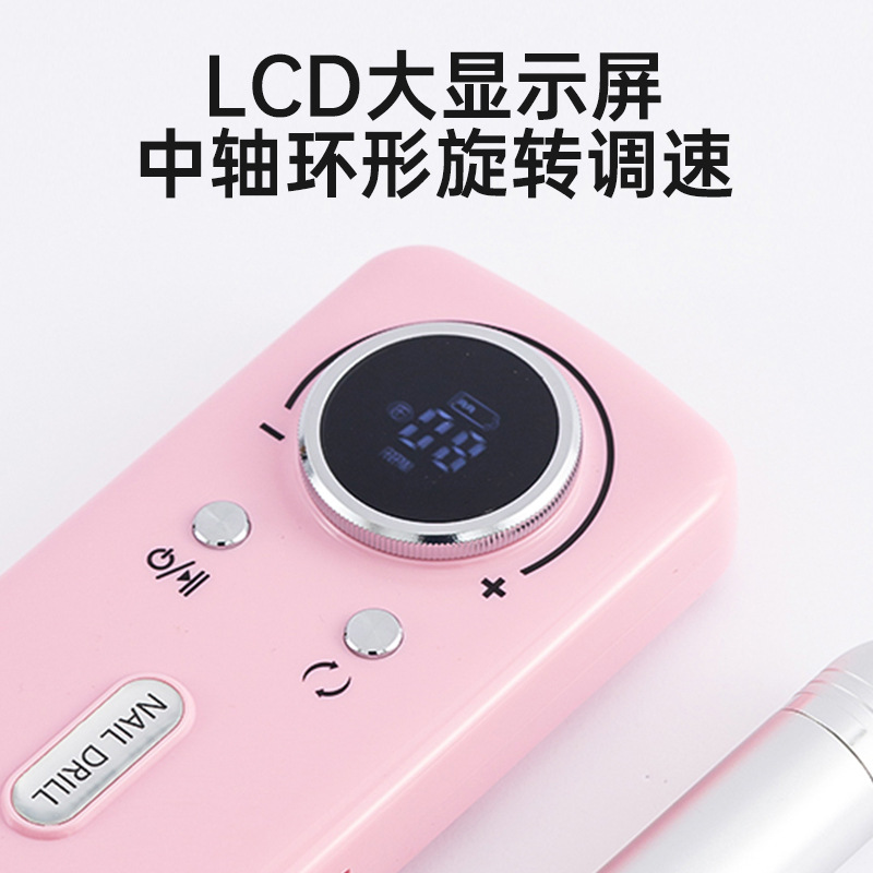 Transfronterizo nuevo profesional V2 afilador de uñas afilador de uñas herramientas de eliminación de uñas 45000 rpm recargable eléctrica