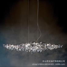 国外设计师水晶吊灯艺术感餐厅吧台灯创意个性样板房展厅工程灯具