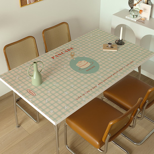Small, fresh and versatile leather tablecloth, waterproof, oil-proof, anti-scalding desktop protection mat, coffee table, no-wash, insulated dining table mat