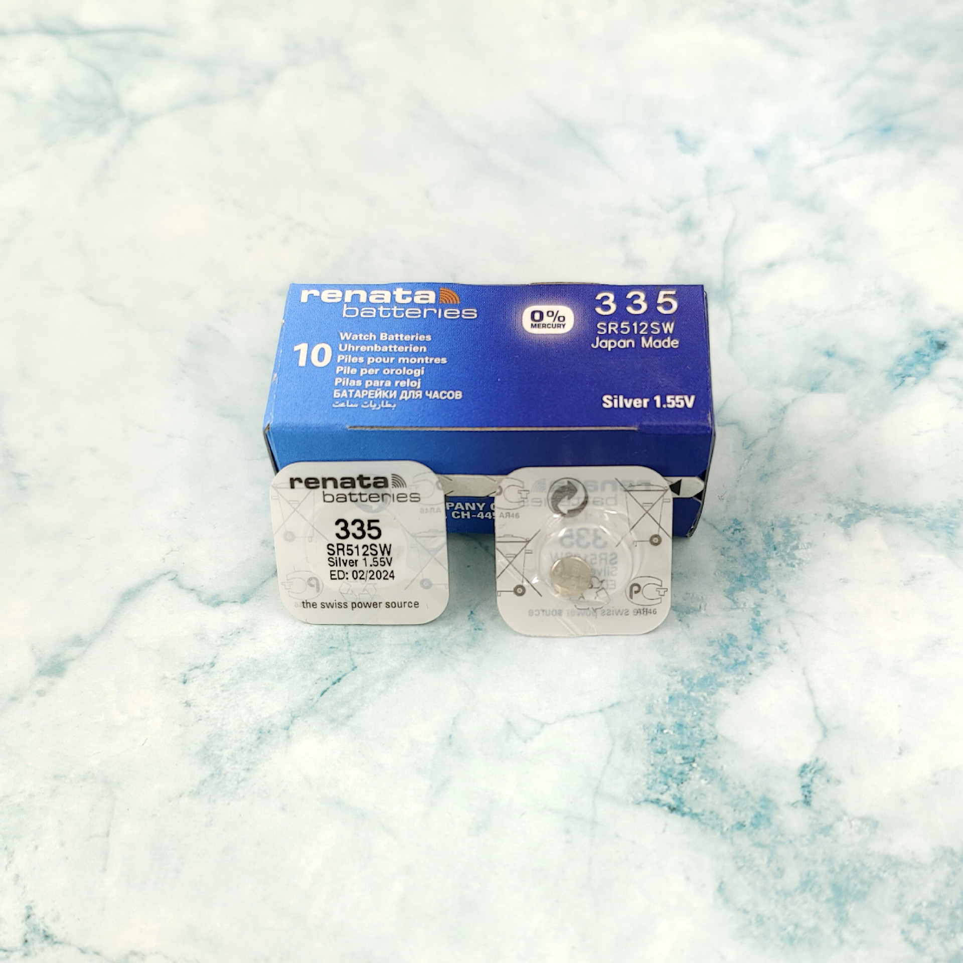 瑞士renata/雷纳塔 335纽扣电子SR512SW手表电池单粒装