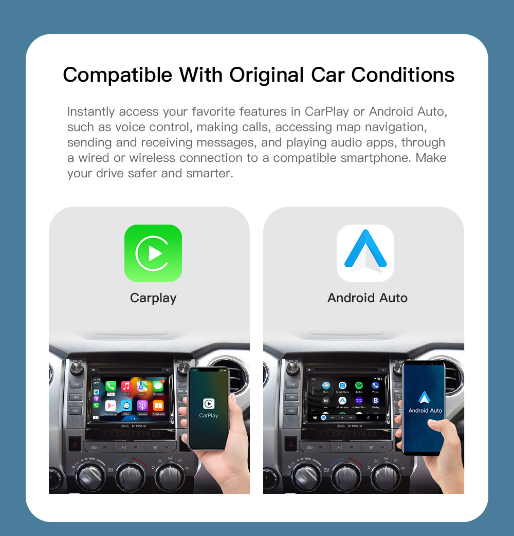 Applicable to overseas Toyota wireless carplay interconnection Android auto smart car navigation module cross-border
