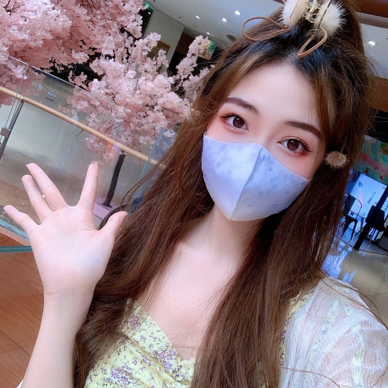 卸売りの独立した服のグラデーション色の3d立体マスクの使い捨て三層の防護女性の高い顔の値のネットの赤い顕痩せは代行します。|undefined