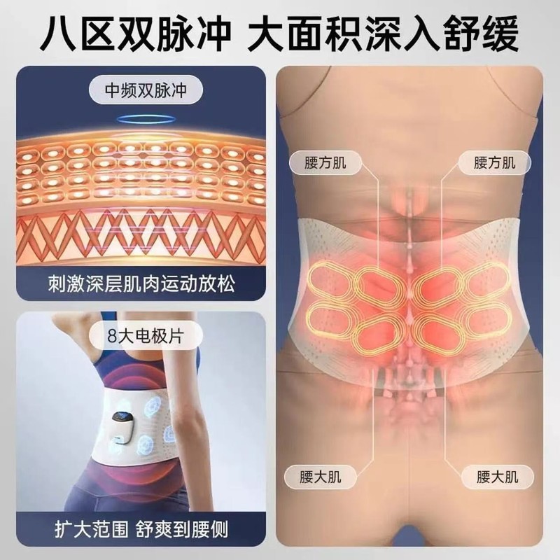 ドイツの青い宝の腰のマッサージ器の暴汗の形のベルトの知能の健康な腹の暖かい宮のベルトのマッサージ器はプレゼントを送ります。|undefined