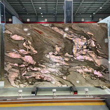 巴西透光奢石板水晶彩虹 电视背景墙装饰石材大理石天然