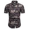 Cross -border Men's Linen Shirts Slim Fit Dress Shirt for Men