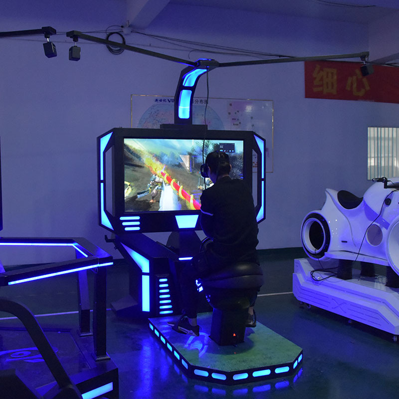 VR simulación de equitación juego de ocio equipo de entretenimiento comercial VR experiencia galería experiencia dinámica de caballo de guerra