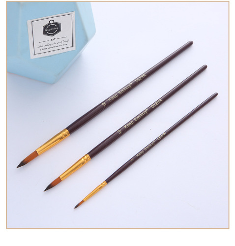 3 nylon brushes, acrylic paint pens, studio watercolor gouache brushes, art special hook line pens wholesale
