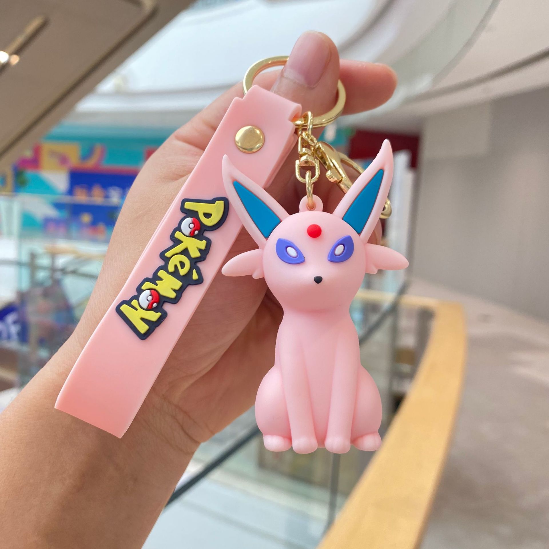 Dibujos animados Pikachu llavero Segunda Generación EBU muñeca clave colgante accesorios del coche lindo regalo de la muñeca al por mayor