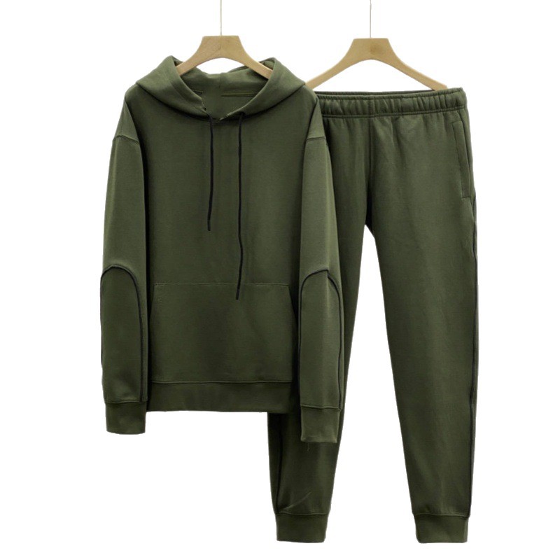 25 años de primavera y otoño deportes suéter con capucha suéter casual para hombre chaqueta con capucha pantalones reflectantes traje de pantalón