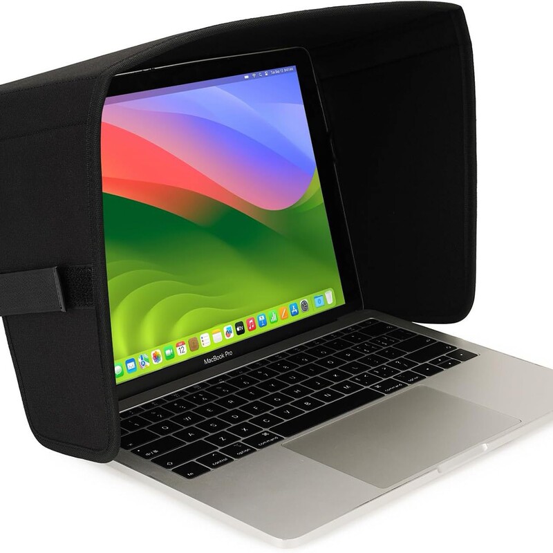 Laptop Sunshade Cover Suitable for Outdoor Work, Computer Privacy Cover, Anti-Glare Cover, Foldable Protective Cover