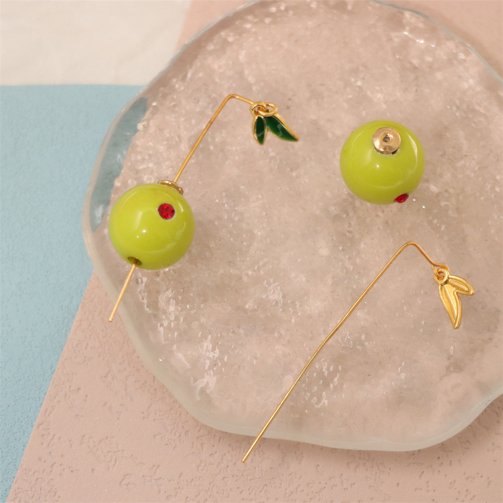 Green Earrings INS Design Popular New