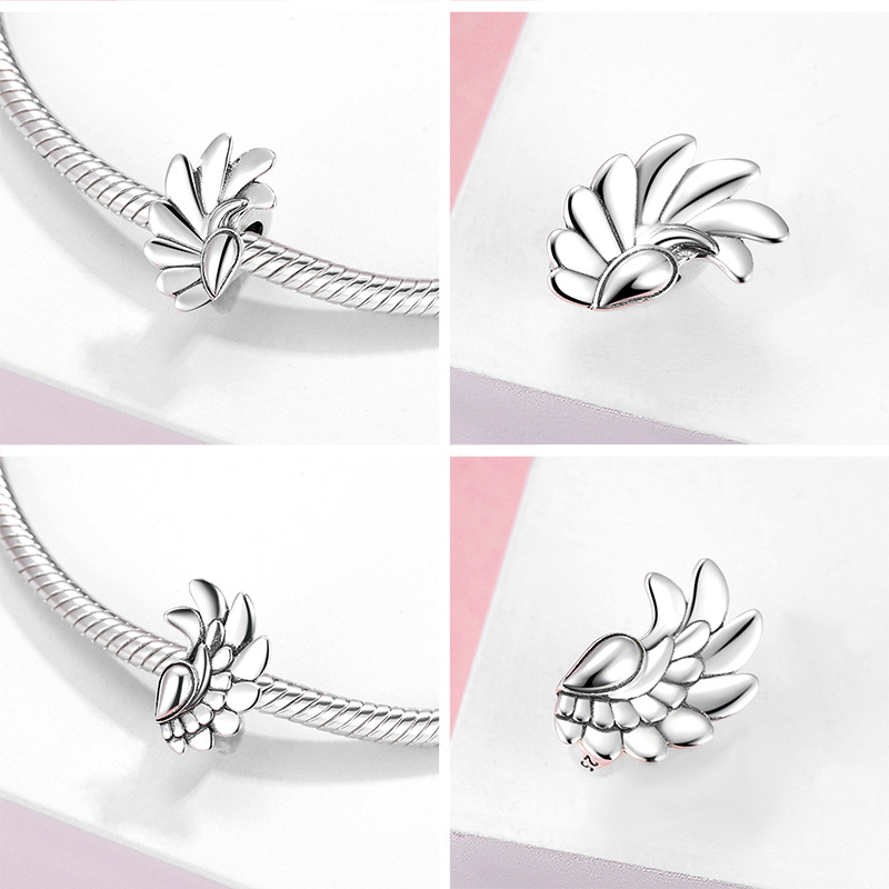 Novelty Footprint Bee Sterling Silver Inlay Zircon Jewelry Accessories display picture 4