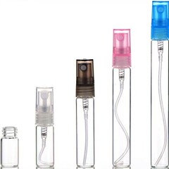 現物卸売り2ml 3ml 5ml 10ml 15ml香水ガラス瓶空瓶蓋付き透明押圧スプレーボトル