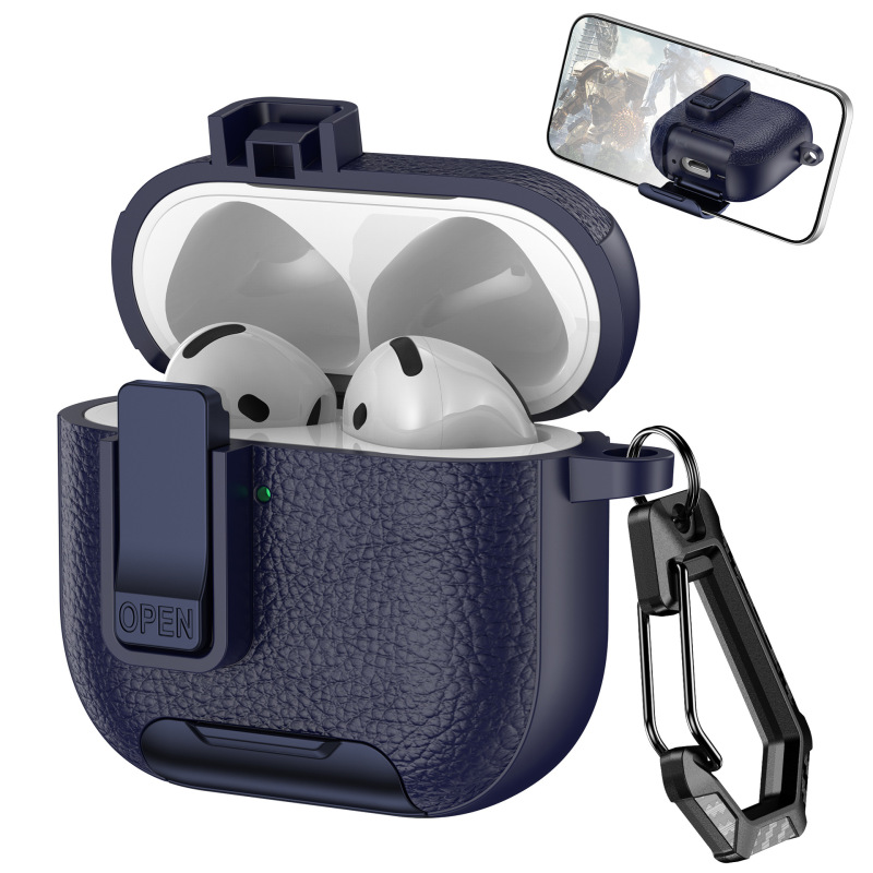 Apple AirPods 2/34/pro2世代に適したスイッチ付きソフトプラスチック保護カバー、クリエイティブな落下防止ヘッドフォンケース|undefined