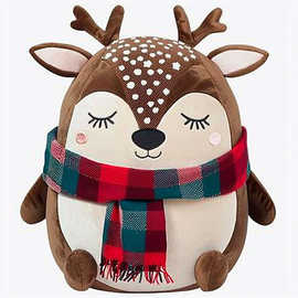 【外贸爆款玩具】圣诞小鹿麋鹿毛绒玩具公仔抱枕定制各种动物玩偶