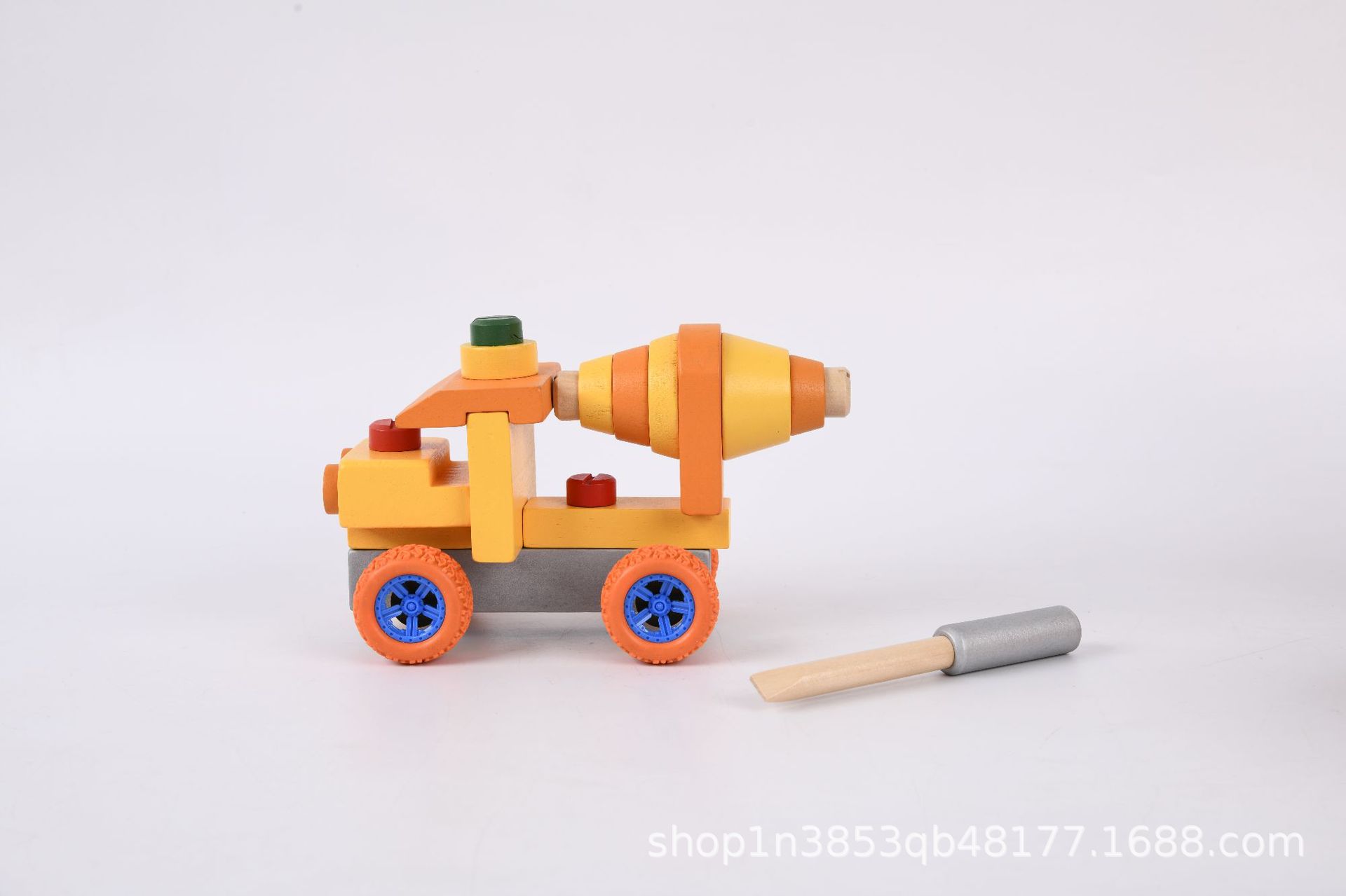 Baumont Educación temprana Puzzle Madera tornillo tuerca desmontable juguetes de ingeniería juguetes infantiles excavadoras juguetes transfronterizos