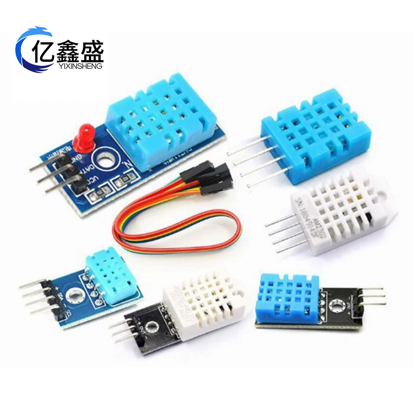 DHT11 DHT22 M01-SHT20 модуль датчика температуры и влажности красная доска синяя Доска модуль Wi-Fi