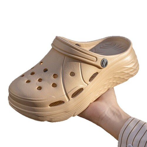 Hole shoes, women's platform slippers, women's height increasing shoes, eva, wading beach shoes, sandals, Europe and America, can be worn outside