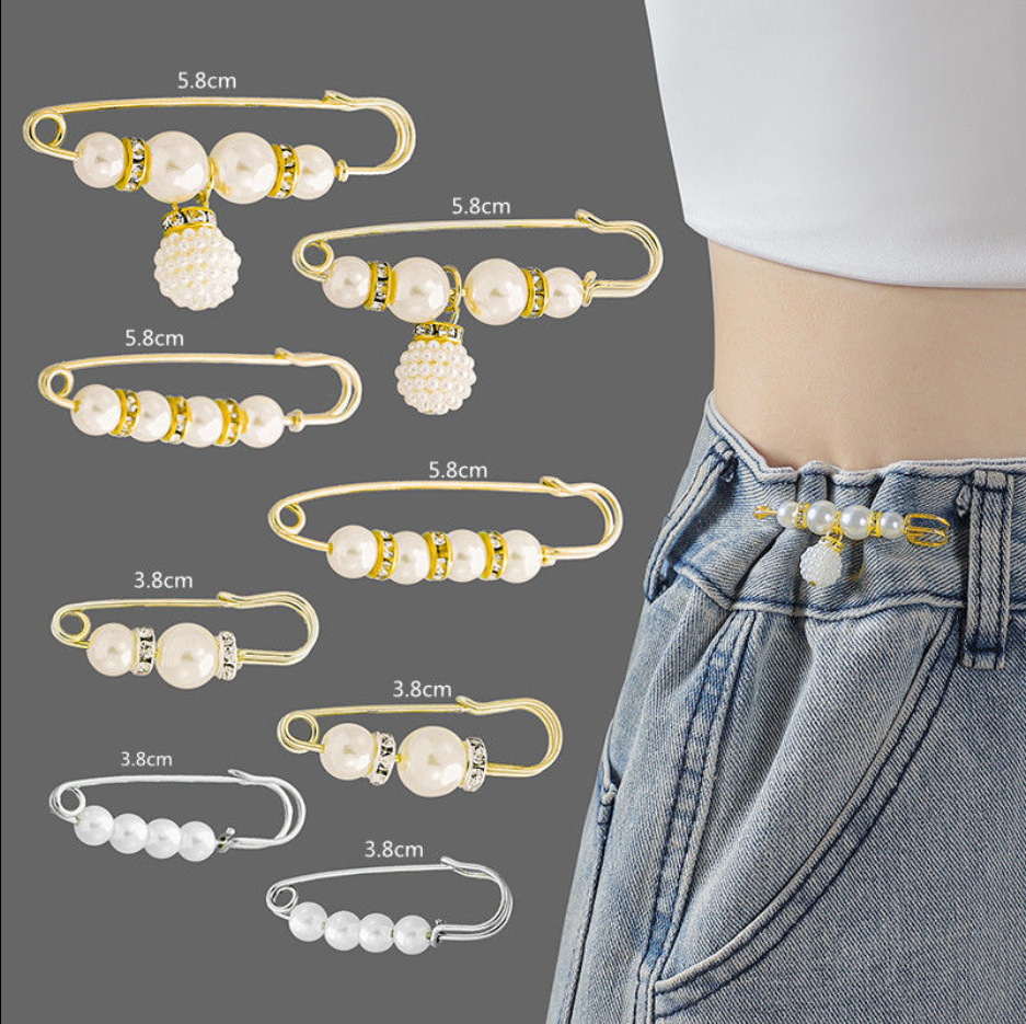 Collection Belt Buckle Waist Of Trousers Small Artifact Collection Waist Of Trousers Pin Fixed Pants Anti-exposure Brooch Buckle Skirt Adjustable Buckle display picture 2