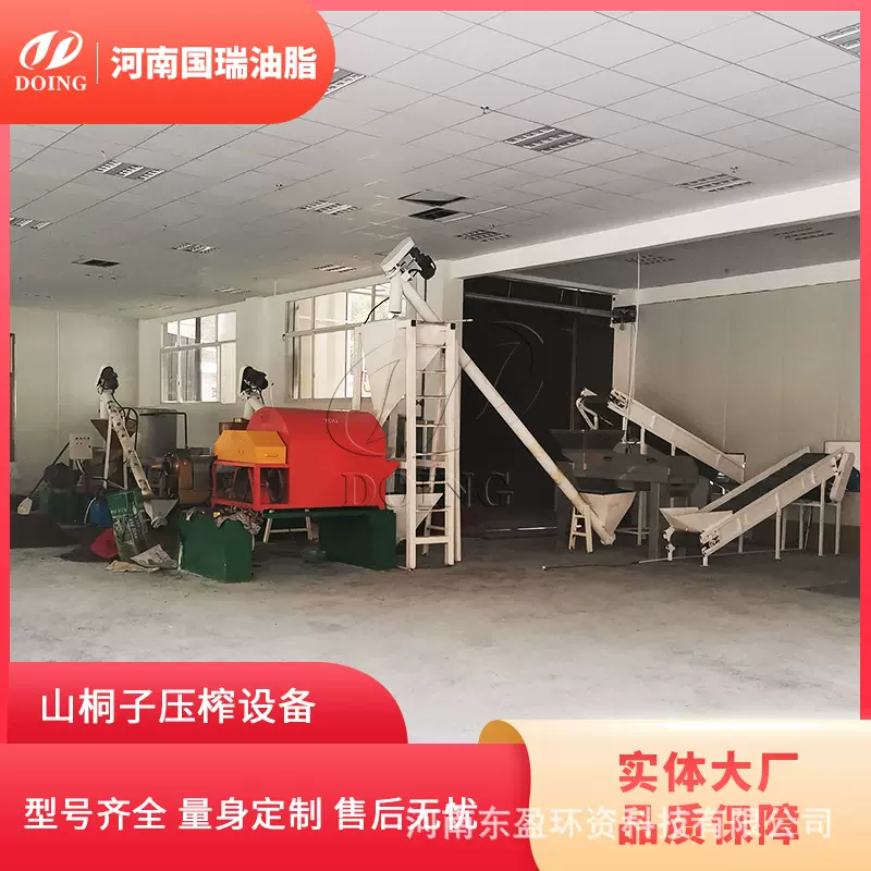 国瑞油脂 大型商用山桐子油压榨设备 连续式自动化食用油生产线