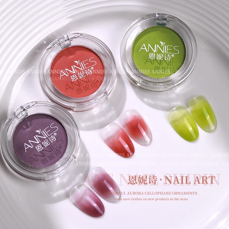 Ennishi nueva manicura polvo de frotamiento de estado sólido Internet celebridad floración gradiente textura delicada no desvanecimiento fábrica al por mayor
