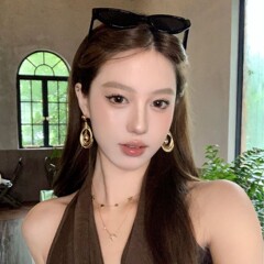 富家千金 金色多层圈圈水滴耳环高级感轻奢度假风配饰