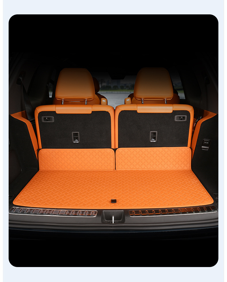 Suitable for 24/25 M9 five-seat six-seat trunk mat back cushion fully surrounded by nappa tail box mat