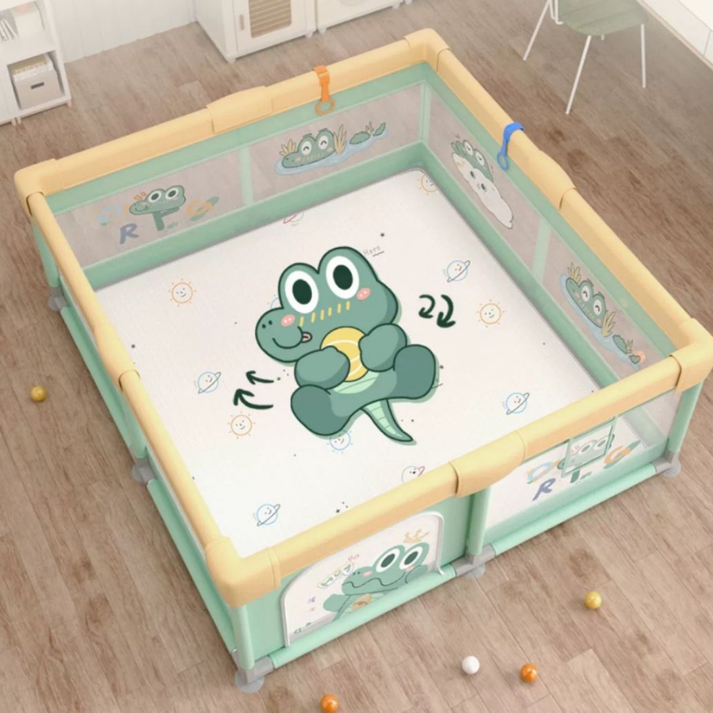 Corralito para bebés al por mayor del fabricante, valla de juego para bebés, barrera protectora para niños, seguridad en el hogar, valla de aprendizaje para niños pequeños, transfronterizo.