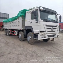 出售二手前四后八轮自卸车 土方工程自卸车 欧曼翻斗渣土车7.8米