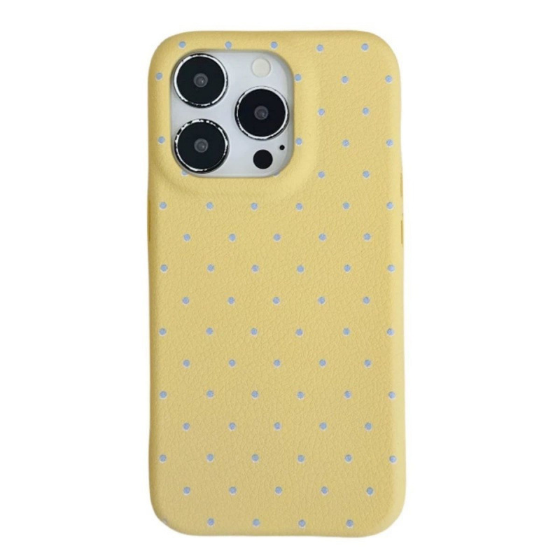 可爱波点猫咪适用苹果14手机壳iPhone16纯色15promax新13包12女|undefined