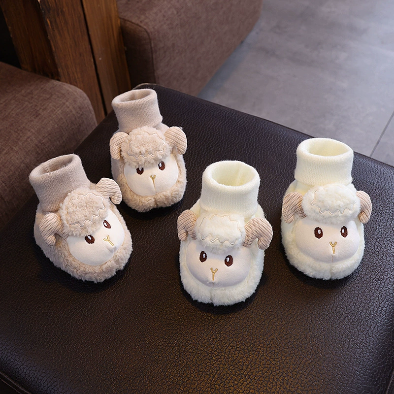 Осень и зима утолщенные бархатные хлопчатобумажные туфли для теплых детей