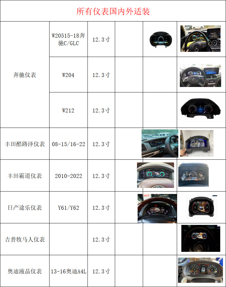 大众车系液晶仪表1