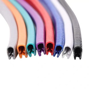 Car door bumper strip anti-collision soundproof two-in-one door edge sealing strip paste-free dustproof Waterproof anti-rub protective strip