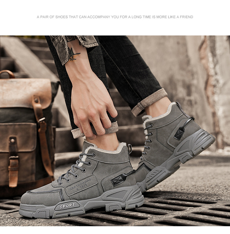 Stivali da uomo in cotone Martin, foderati in pile, caldi e di grandi dimensioni_voghion.com