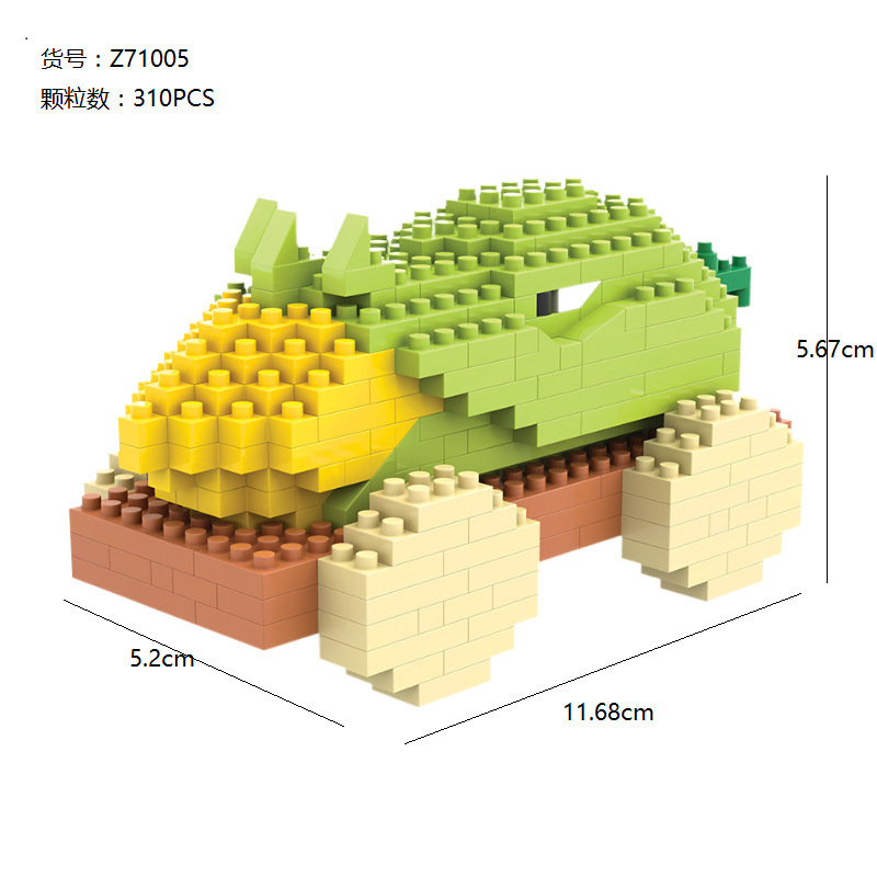 Juguetes para niños compatibles con bloques de construcción de Lego Plants vs Zombies rompecabezas de micropartículas juguetes de costura bloques de construcción creativos