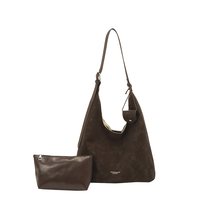 Moda retro axila de seda bolso de hombro para mujeres nuevo estilo simple de viaje de gran capacidad bolsa de mano bolsa de mano universal