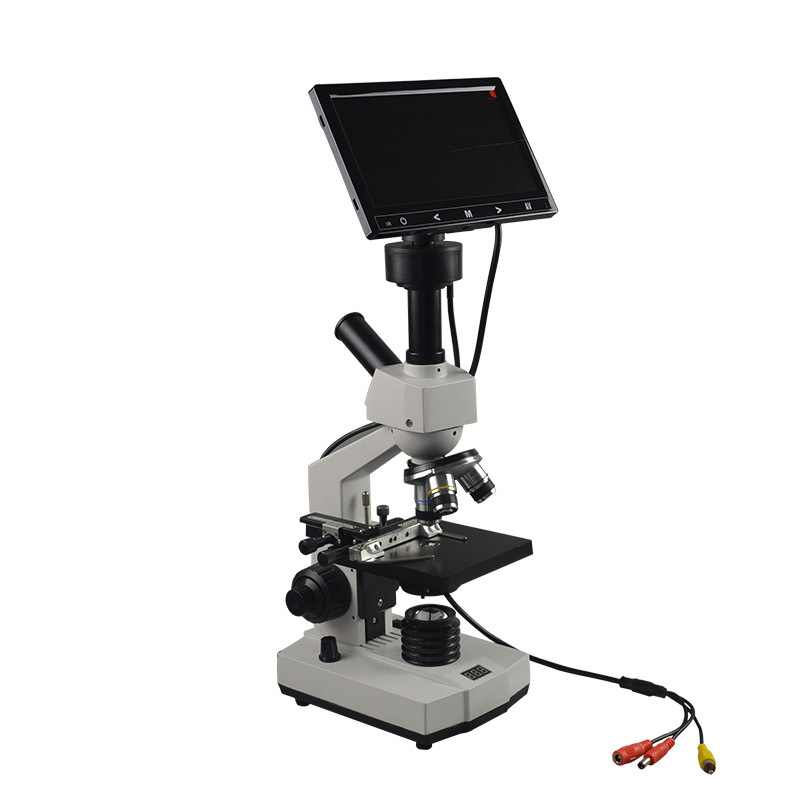 带屏幕显微镜 动物用显微镜 640倍显微镜 猪人工授精实验室设备