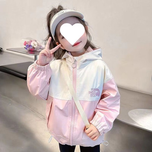 Girls' Jackets 2024 New Baby Girls Spring and Autumn Jackets Spring Girls Early Spring Clothes Western Style Children's Clothes