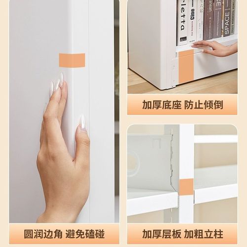 Home steel bookshelf floor standing display rack library reading stand living room iron bookcase children's multi-layer bookcase