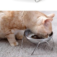 现货可组合宠物用品不锈钢狗碗猫碗 耐摔猫狗食盆 支架不锈钢宠物