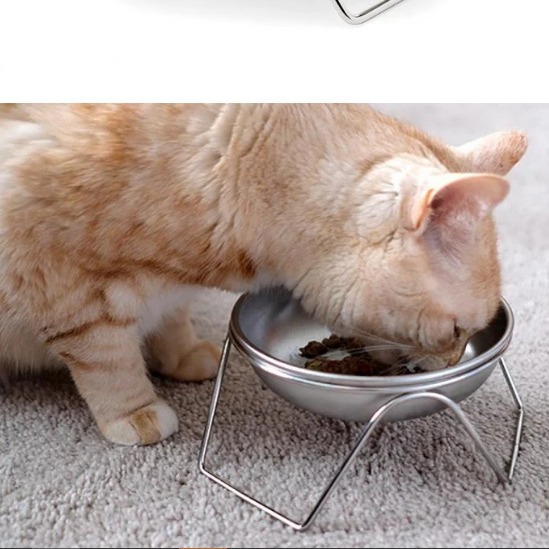 现货可组合宠物用品不锈钢狗碗猫碗 耐摔猫狗食盆 支架不锈钢宠物