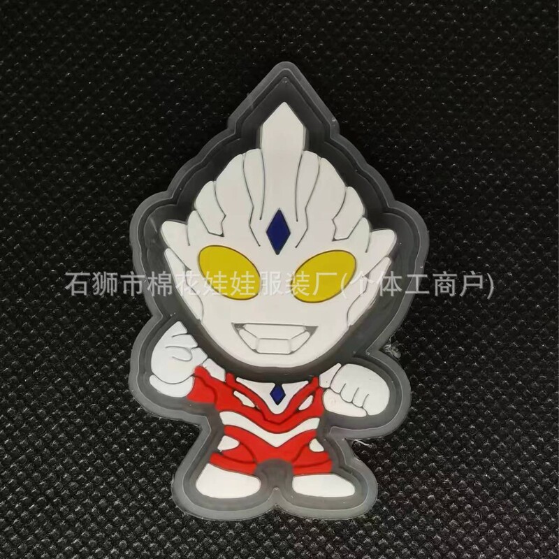 Downstream Hot Selling Cartoon Plastic Lamp Shell Luminous Label Ghost Clown Accessories Children's Shoes, Hats, Bags, Resin Accessories