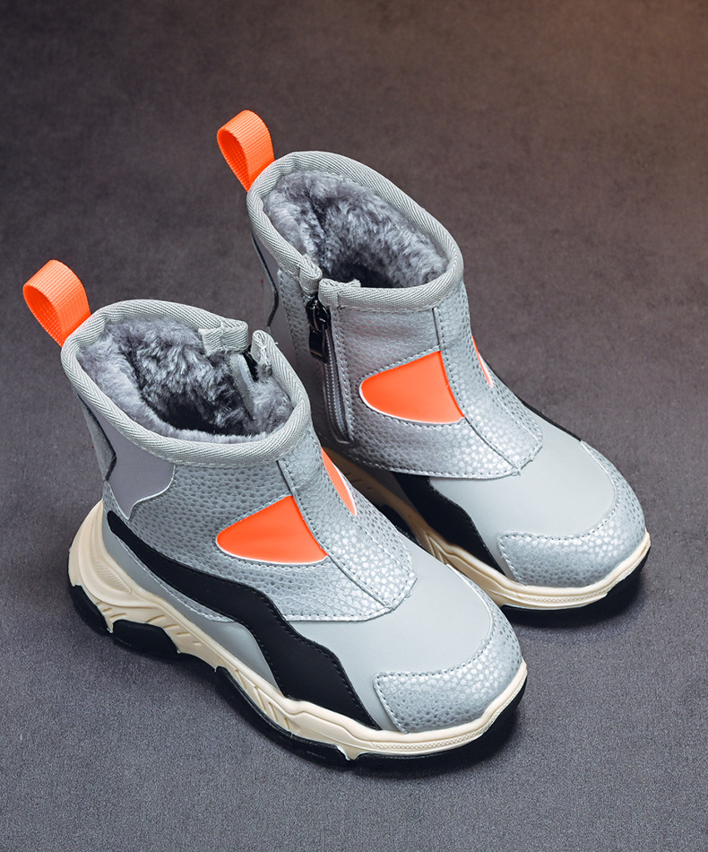 Scarpe per bambini nuove da uomo invernali 2023 per bambini, stivali da neve per ragazze, scarpe di cotone spesse e morbide_voghion.com