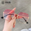 Diamond sunglasses, sun protection cream, two-color glasses, UF-protection, gradient